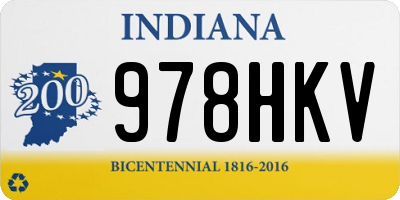 IN license plate 978HKV