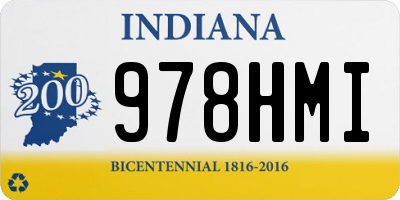 IN license plate 978HMI