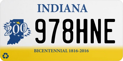 IN license plate 978HNE