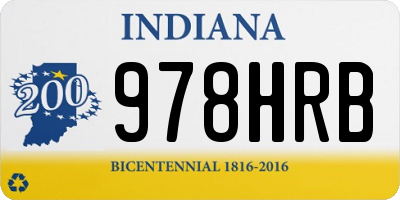 IN license plate 978HRB