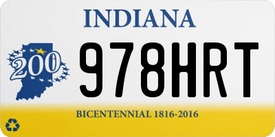 IN license plate 978HRT