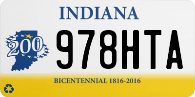 IN license plate 978HTA