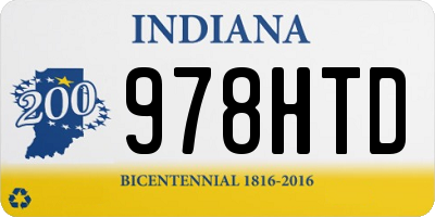 IN license plate 978HTD