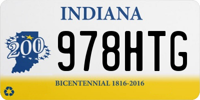 IN license plate 978HTG