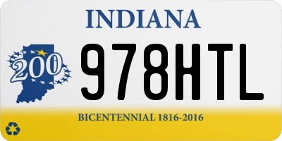 IN license plate 978HTL