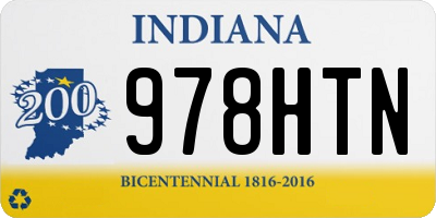 IN license plate 978HTN