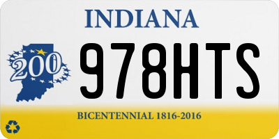 IN license plate 978HTS