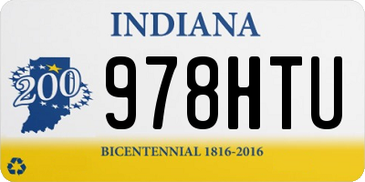 IN license plate 978HTU