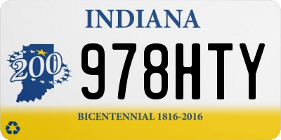 IN license plate 978HTY