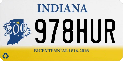 IN license plate 978HUR