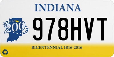 IN license plate 978HVT