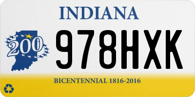 IN license plate 978HXK