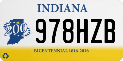 IN license plate 978HZB