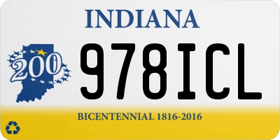 IN license plate 978ICL