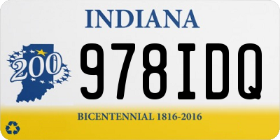 IN license plate 978IDQ