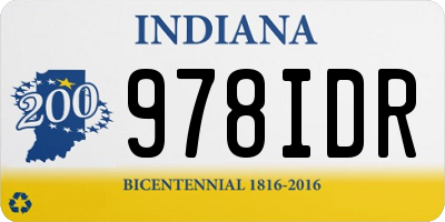 IN license plate 978IDR