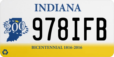 IN license plate 978IFB