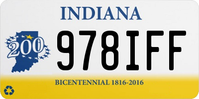 IN license plate 978IFF