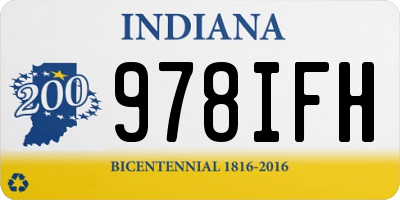 IN license plate 978IFH