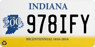IN license plate 978IFY