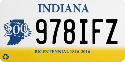 IN license plate 978IFZ