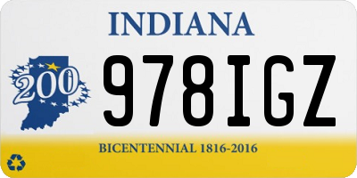IN license plate 978IGZ