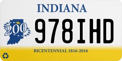 IN license plate 978IHD