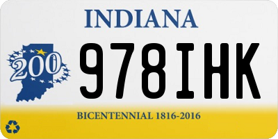 IN license plate 978IHK