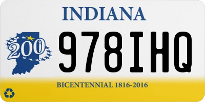 IN license plate 978IHQ