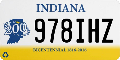 IN license plate 978IHZ