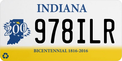 IN license plate 978ILR