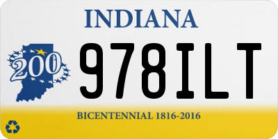 IN license plate 978ILT