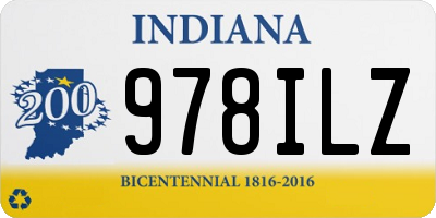 IN license plate 978ILZ