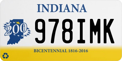 IN license plate 978IMK