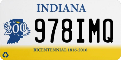 IN license plate 978IMQ