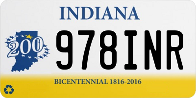 IN license plate 978INR
