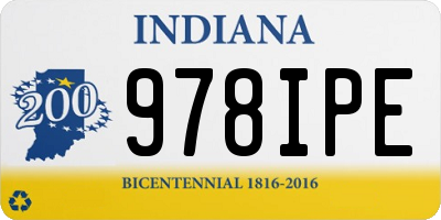 IN license plate 978IPE