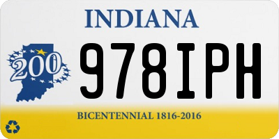 IN license plate 978IPH