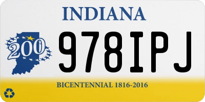 IN license plate 978IPJ