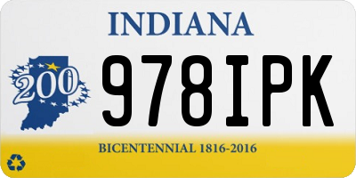 IN license plate 978IPK
