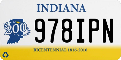 IN license plate 978IPN
