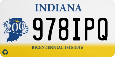 IN license plate 978IPQ