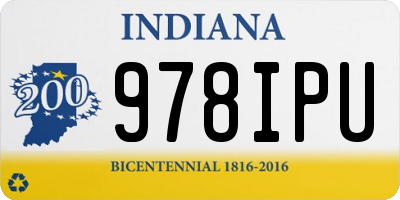 IN license plate 978IPU
