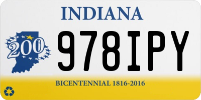 IN license plate 978IPY