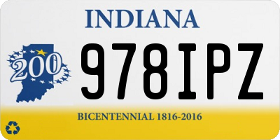 IN license plate 978IPZ