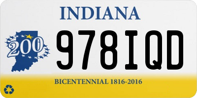IN license plate 978IQD