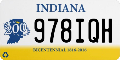 IN license plate 978IQH