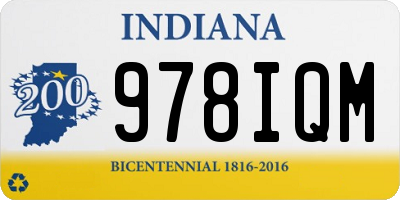 IN license plate 978IQM