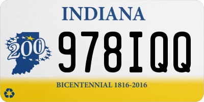 IN license plate 978IQQ