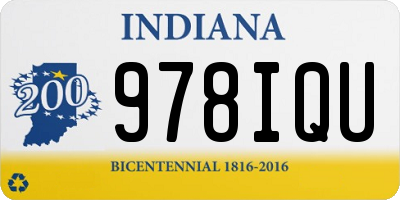 IN license plate 978IQU
